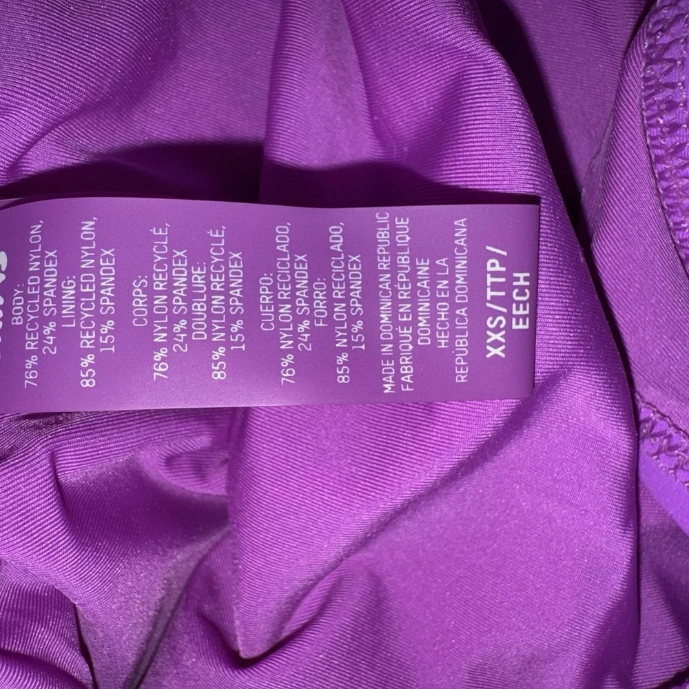 Skims Recycled Nylon Spandex Scoop Neck One Piece Tank Violet Women's Size XXS